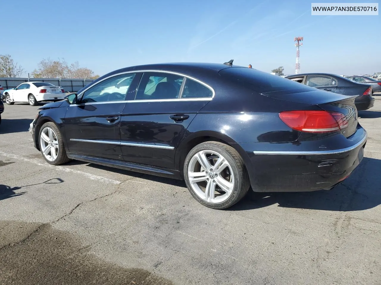 2013 Volkswagen Cc Sport VIN: WVWAP7AN3DE570716 Lot: 80044814