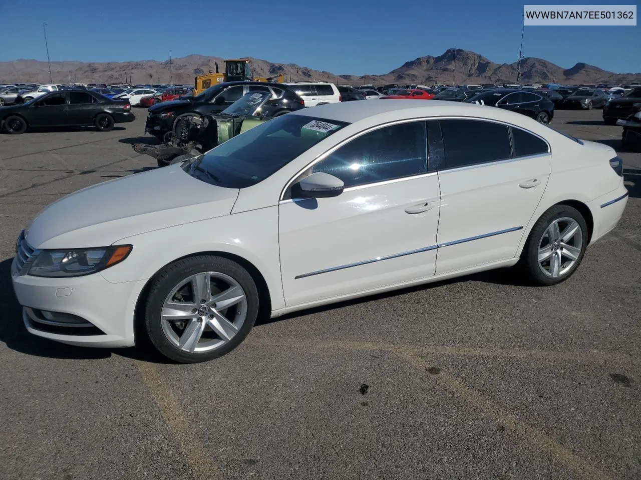 2014 Volkswagen Cc Sport VIN: WVWBN7AN7EE501362 Lot: 73544044