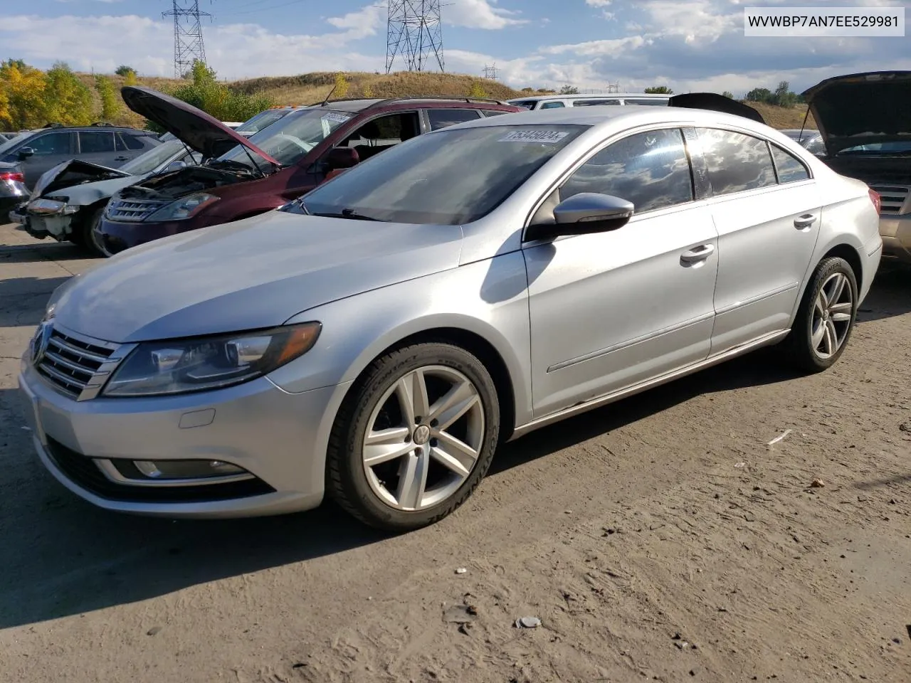 2014 Volkswagen Cc Sport VIN: WVWBP7AN7EE529981 Lot: 75345024