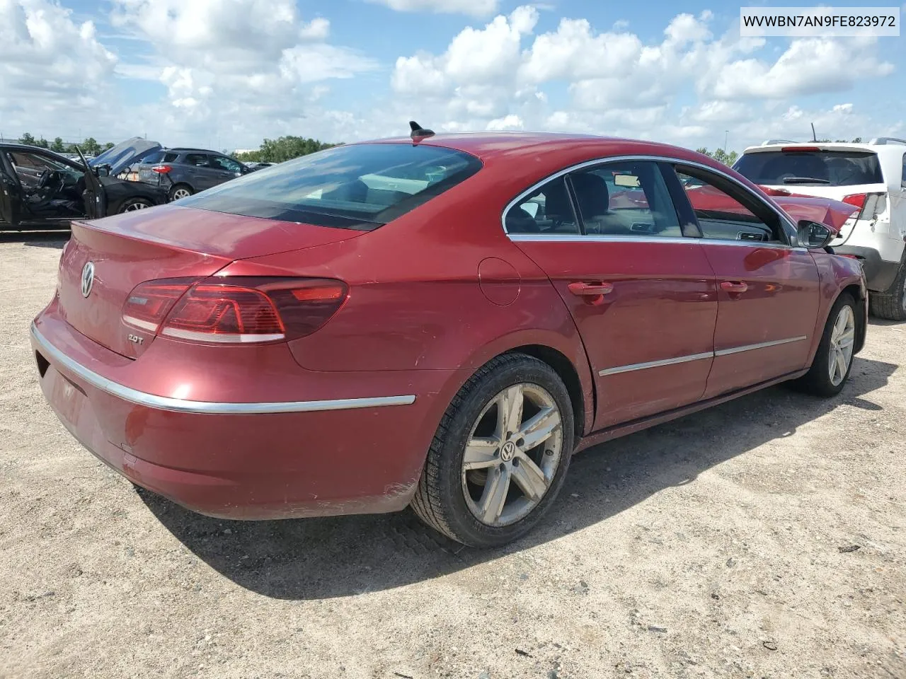 2015 Volkswagen Cc Sport VIN: WVWBN7AN9FE823972 Lot: 65081904