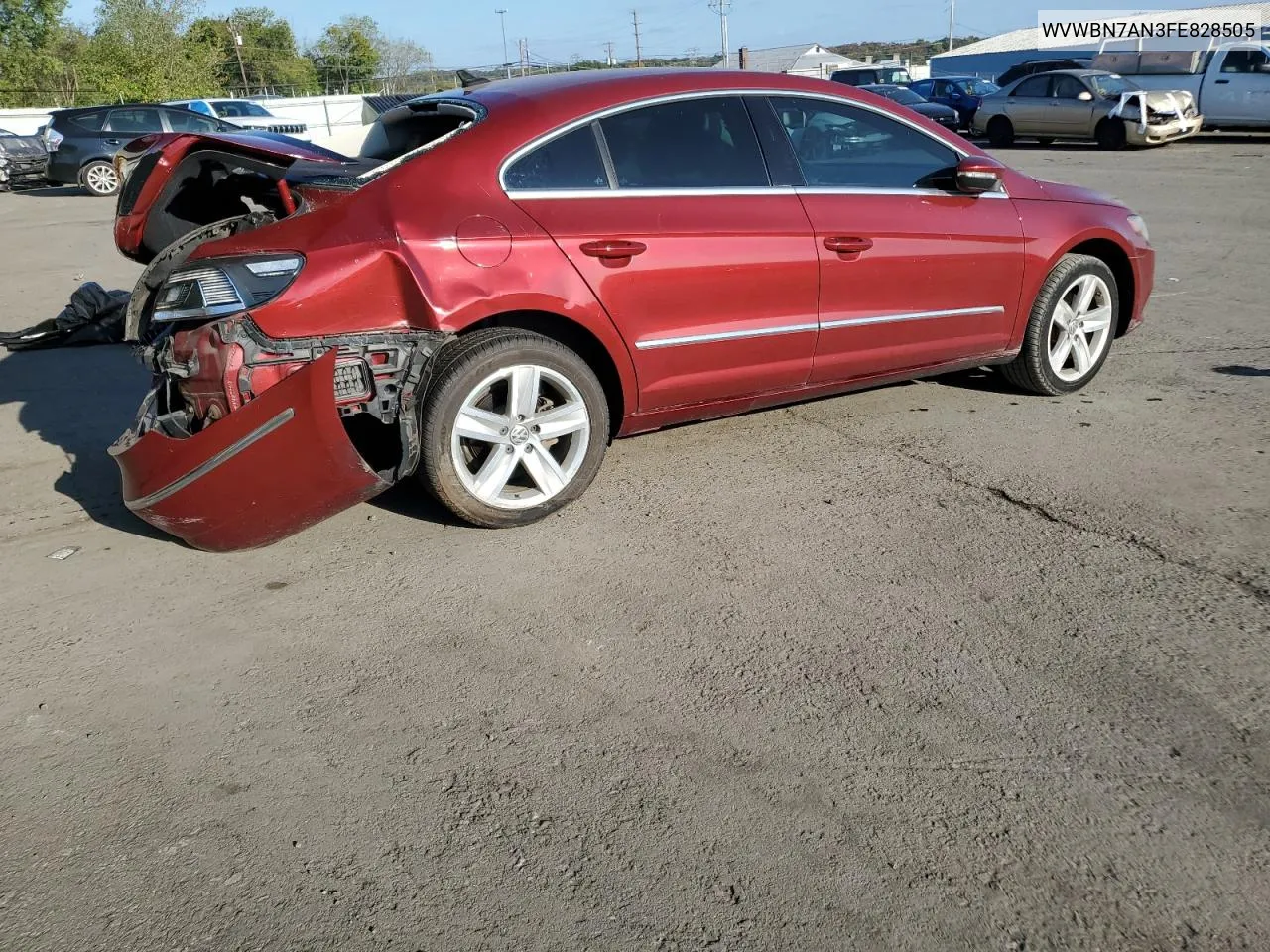 2015 Volkswagen Cc Sport VIN: WVWBN7AN3FE828505 Lot: 74606814