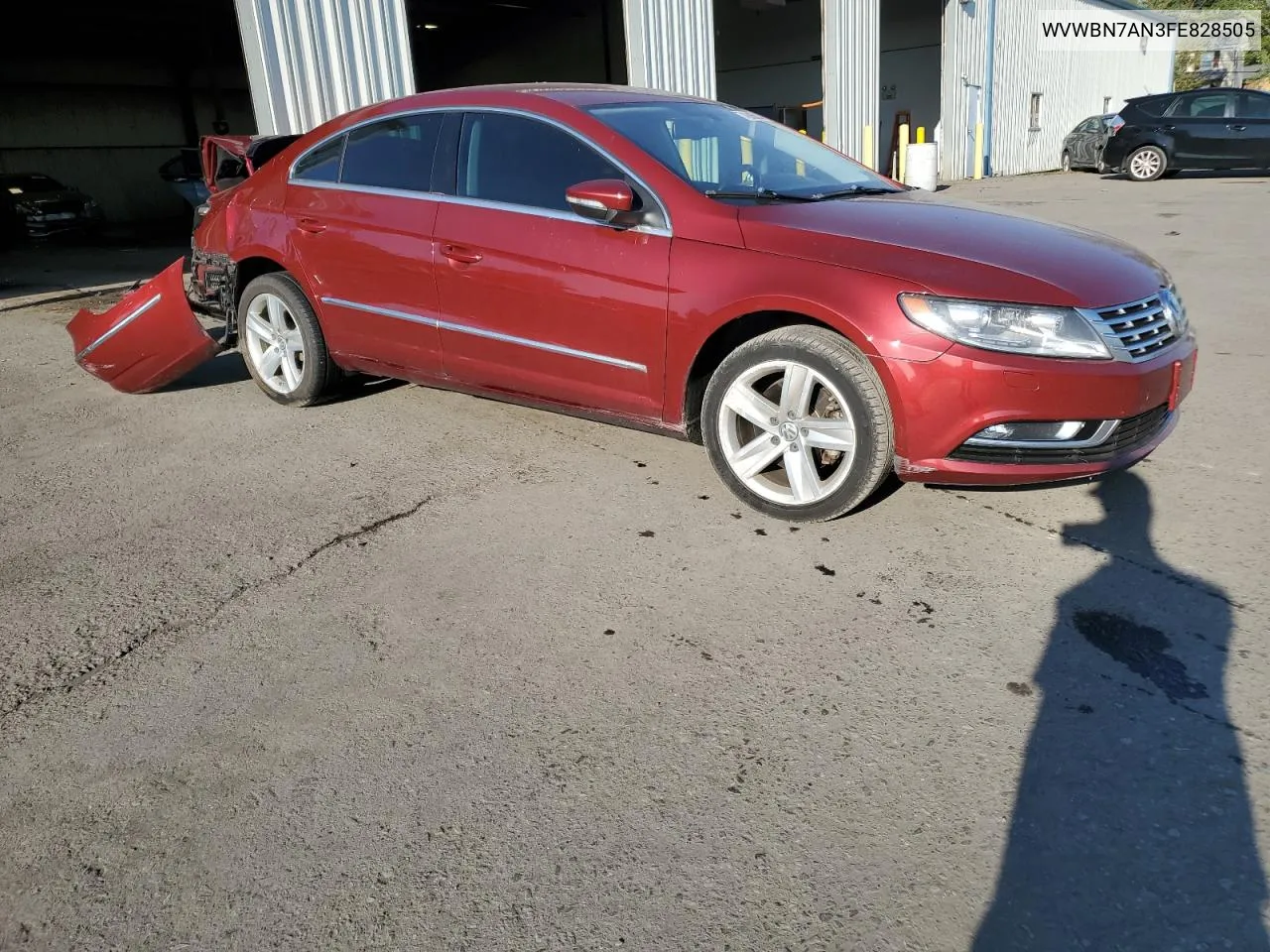 2015 Volkswagen Cc Sport VIN: WVWBN7AN3FE828505 Lot: 74606814