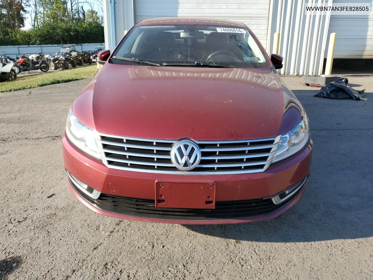 2015 Volkswagen Cc Sport VIN: WVWBN7AN3FE828505 Lot: 74606814