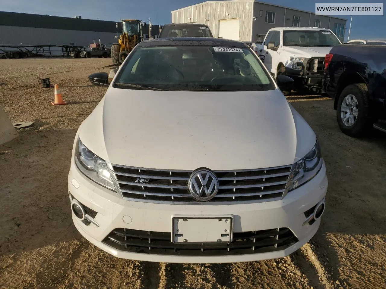 2015 Volkswagen Cc Executive VIN: WVWRN7AN7FE801127 Lot: 75331424