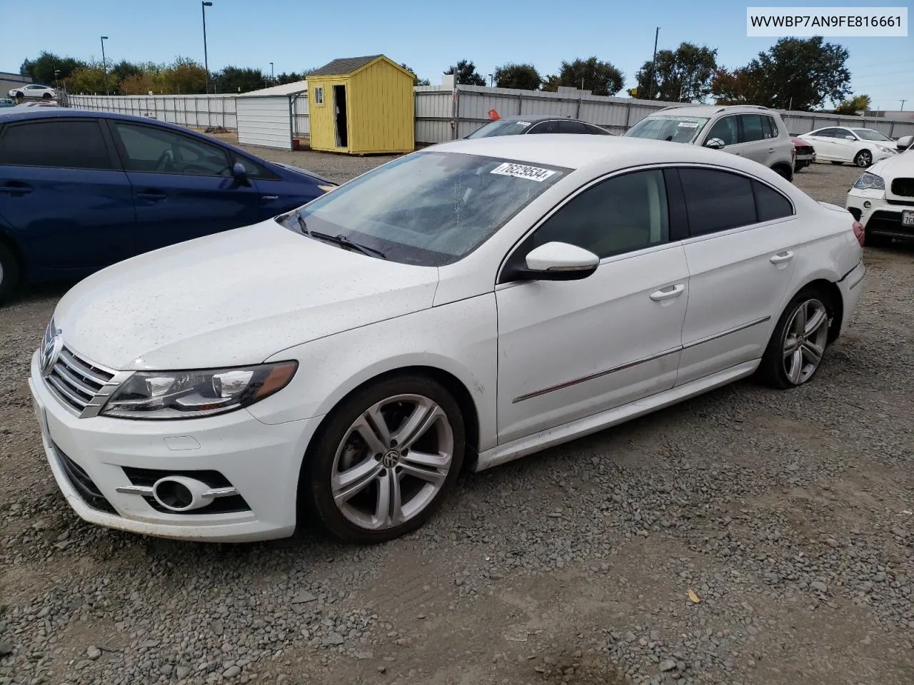 2015 Volkswagen Cc Sport VIN: WVWBP7AN9FE816661 Lot: 76229534