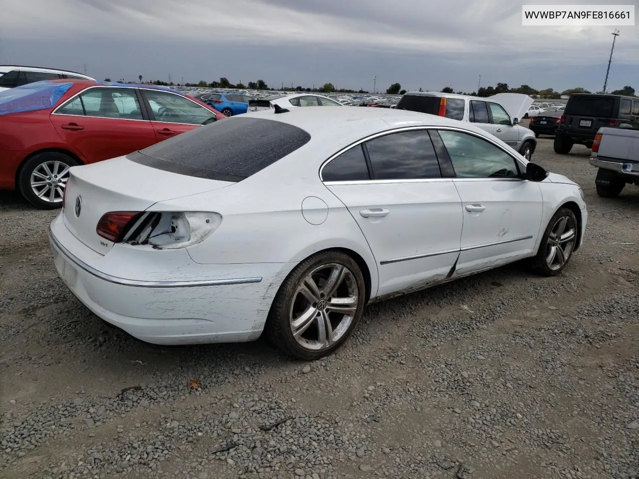 2015 Volkswagen Cc Sport VIN: WVWBP7AN9FE816661 Lot: 76229534