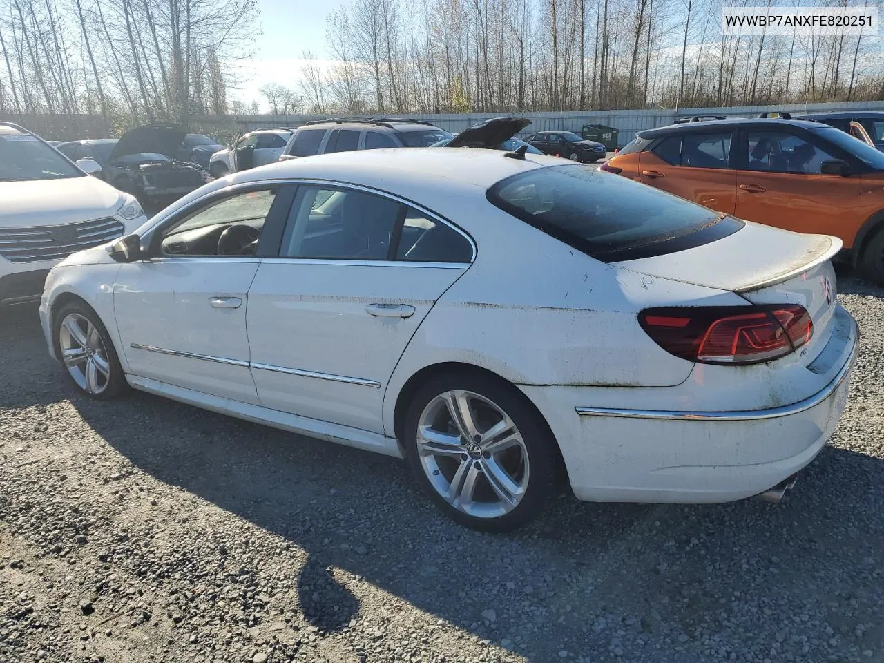 2015 Volkswagen Cc Sport VIN: WVWBP7ANXFE820251 Lot: 79972754