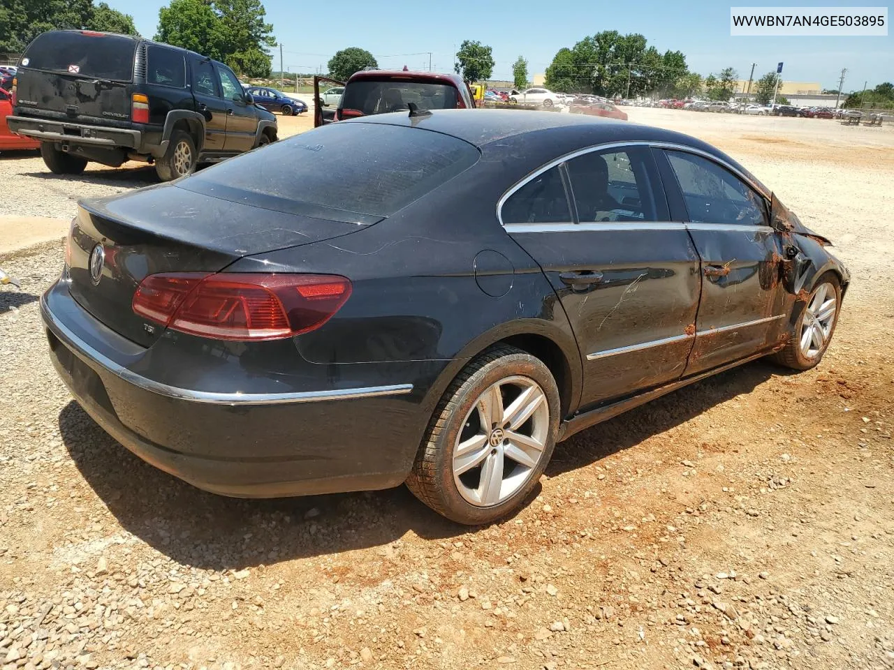 2016 Volkswagen Cc Base VIN: WVWBN7AN4GE503895 Lot: 58516164