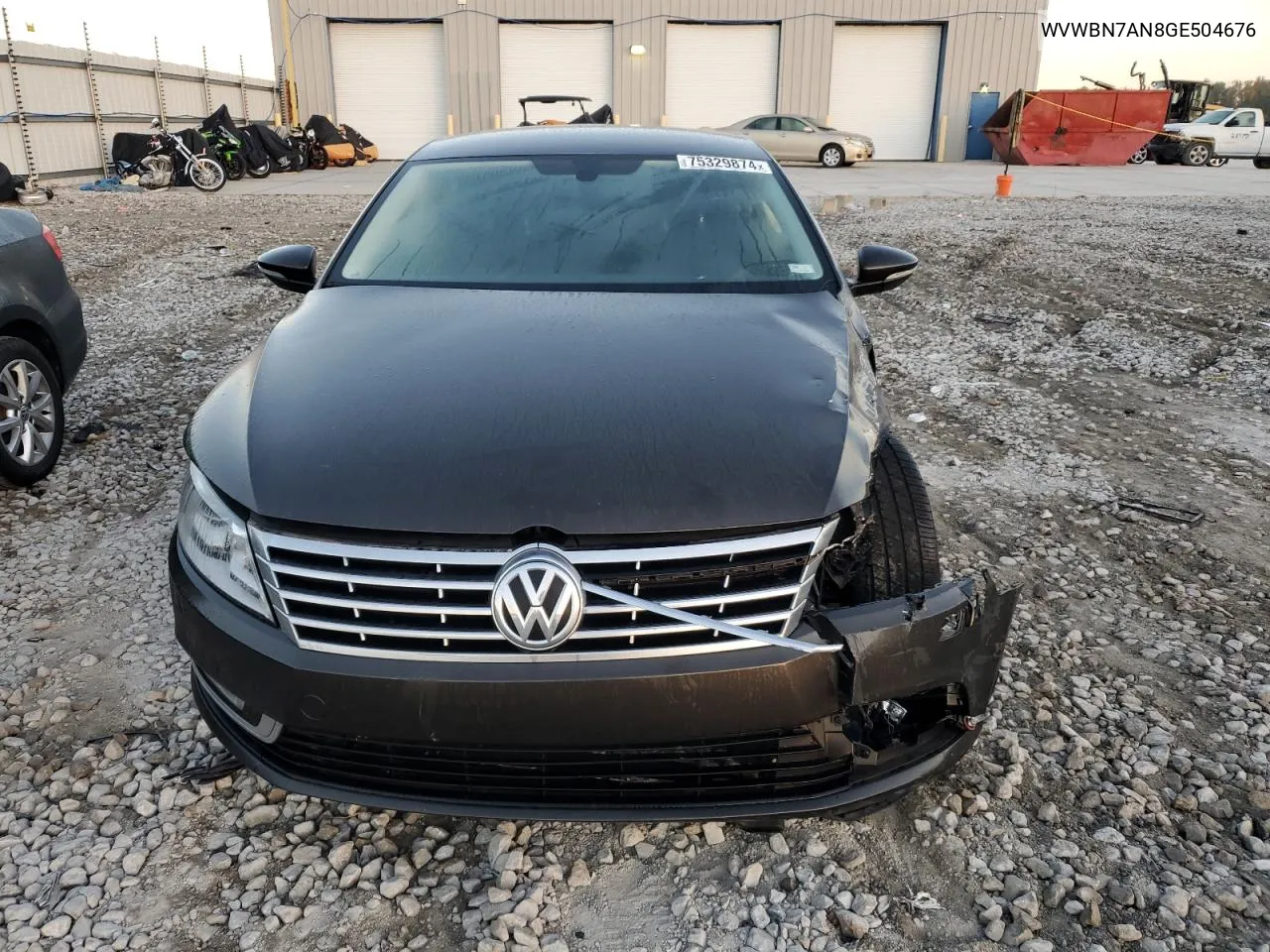 2016 Volkswagen Cc Base VIN: WVWBN7AN8GE504676 Lot: 75329874