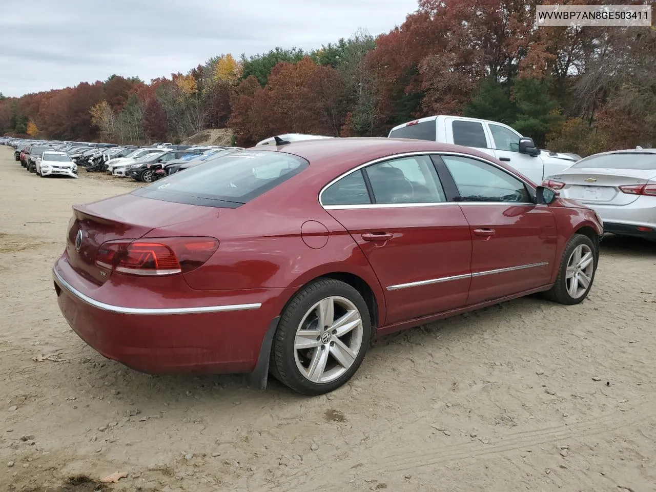 2016 Volkswagen Cc Base VIN: WVWBP7AN8GE503411 Lot: 75863674