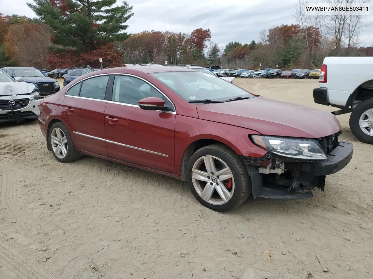 2016 Volkswagen Cc Base VIN: WVWBP7AN8GE503411 Lot: 75863674