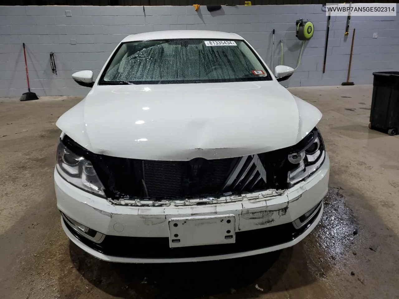 2016 Volkswagen Cc Base VIN: WVWBP7AN5GE502314 Lot: 81335434