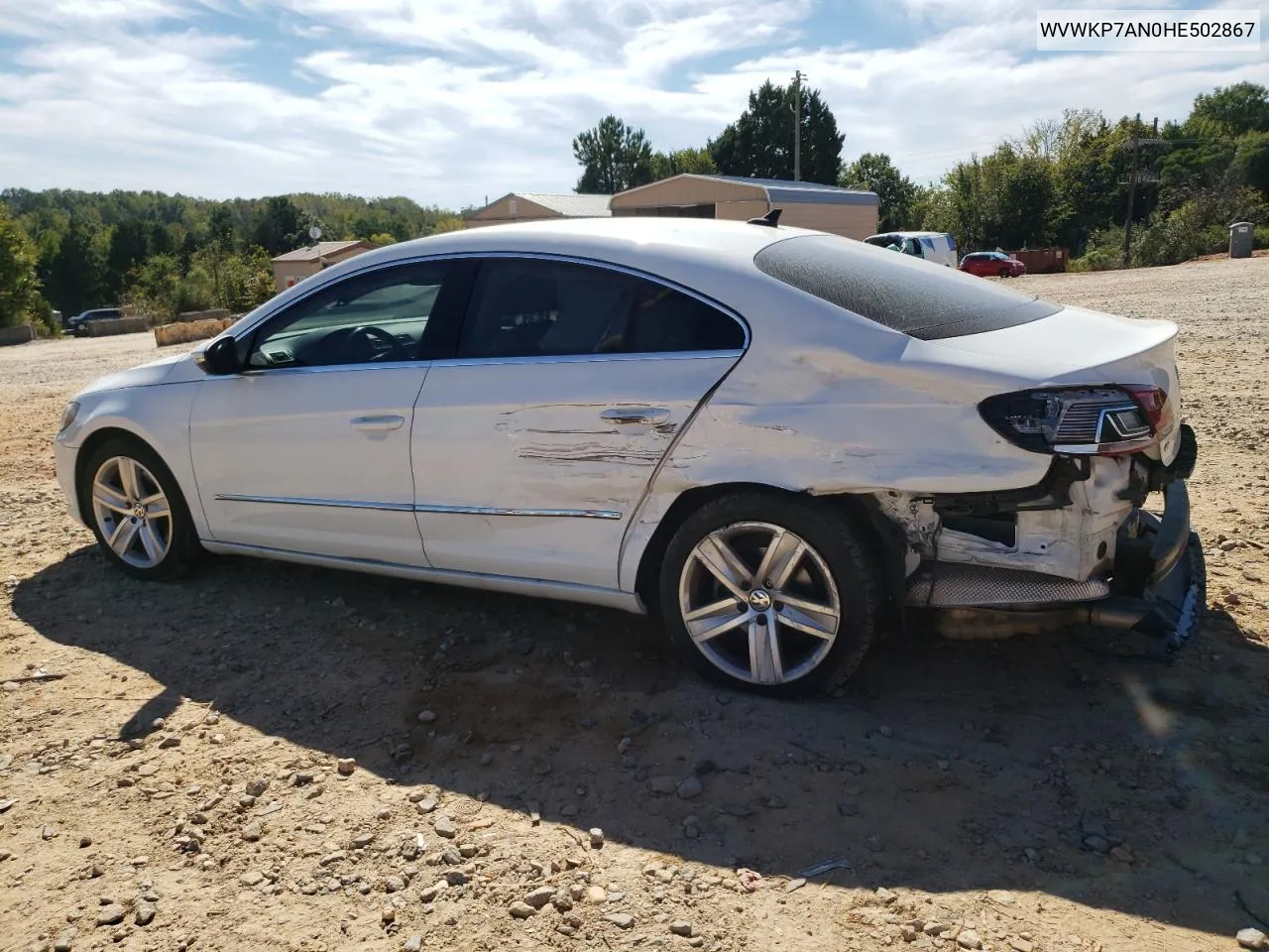 2017 Volkswagen Cc Sport VIN: WVWKP7AN0HE502867 Lot: 75161874