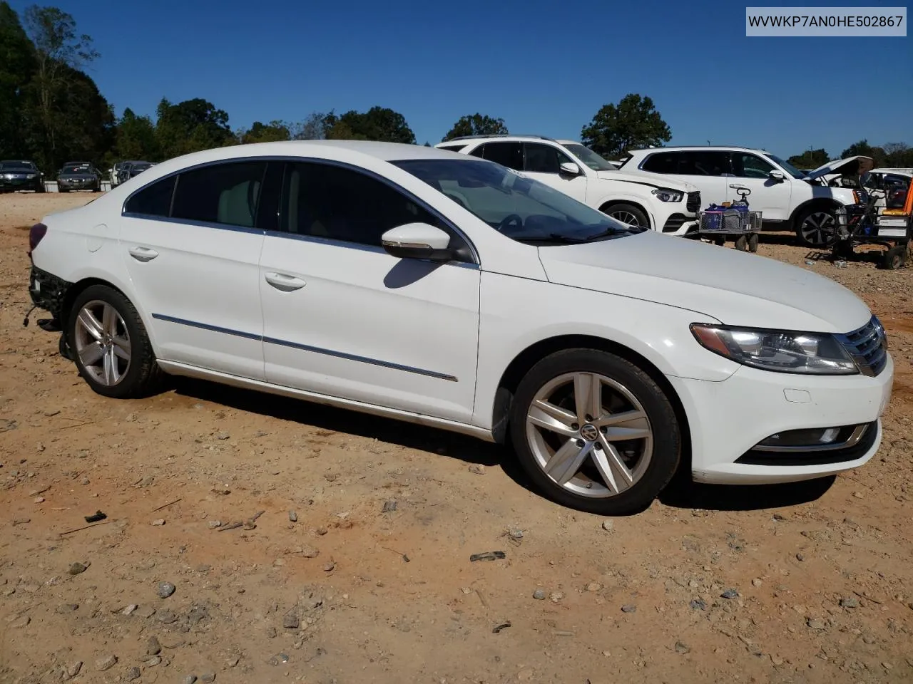 2017 Volkswagen Cc Sport VIN: WVWKP7AN0HE502867 Lot: 75161874