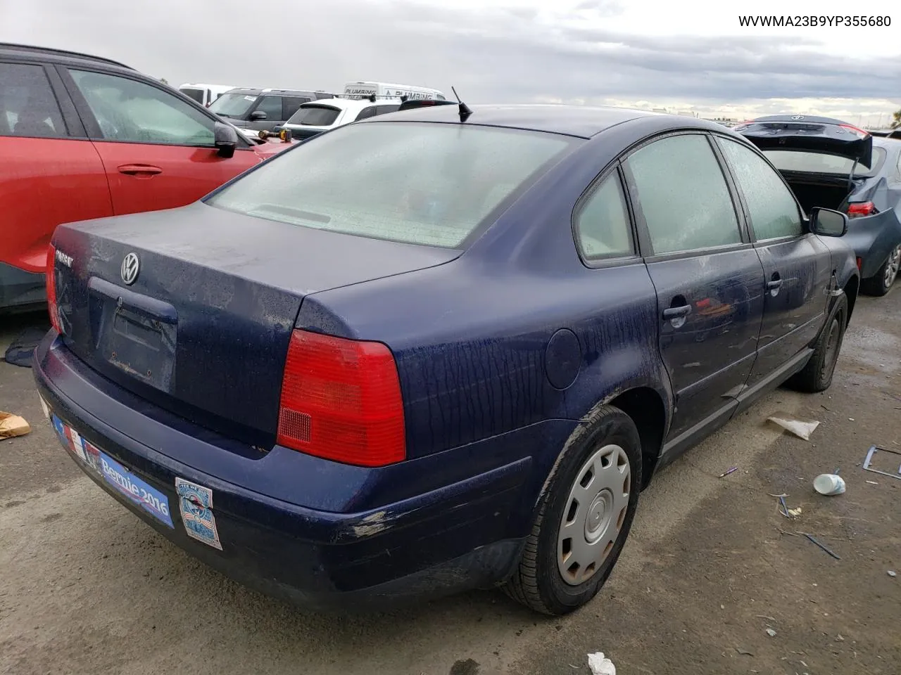 2000 Volkswagen Passat Gls VIN: WVWMA23B9YP355680 Lot: 45560034