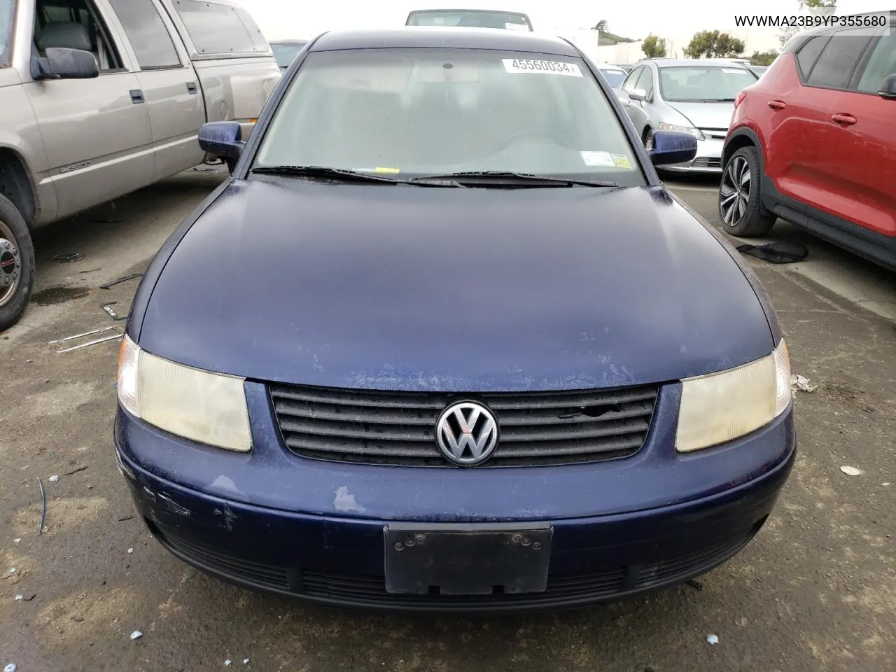 2000 Volkswagen Passat Gls VIN: WVWMA23B9YP355680 Lot: 45560034