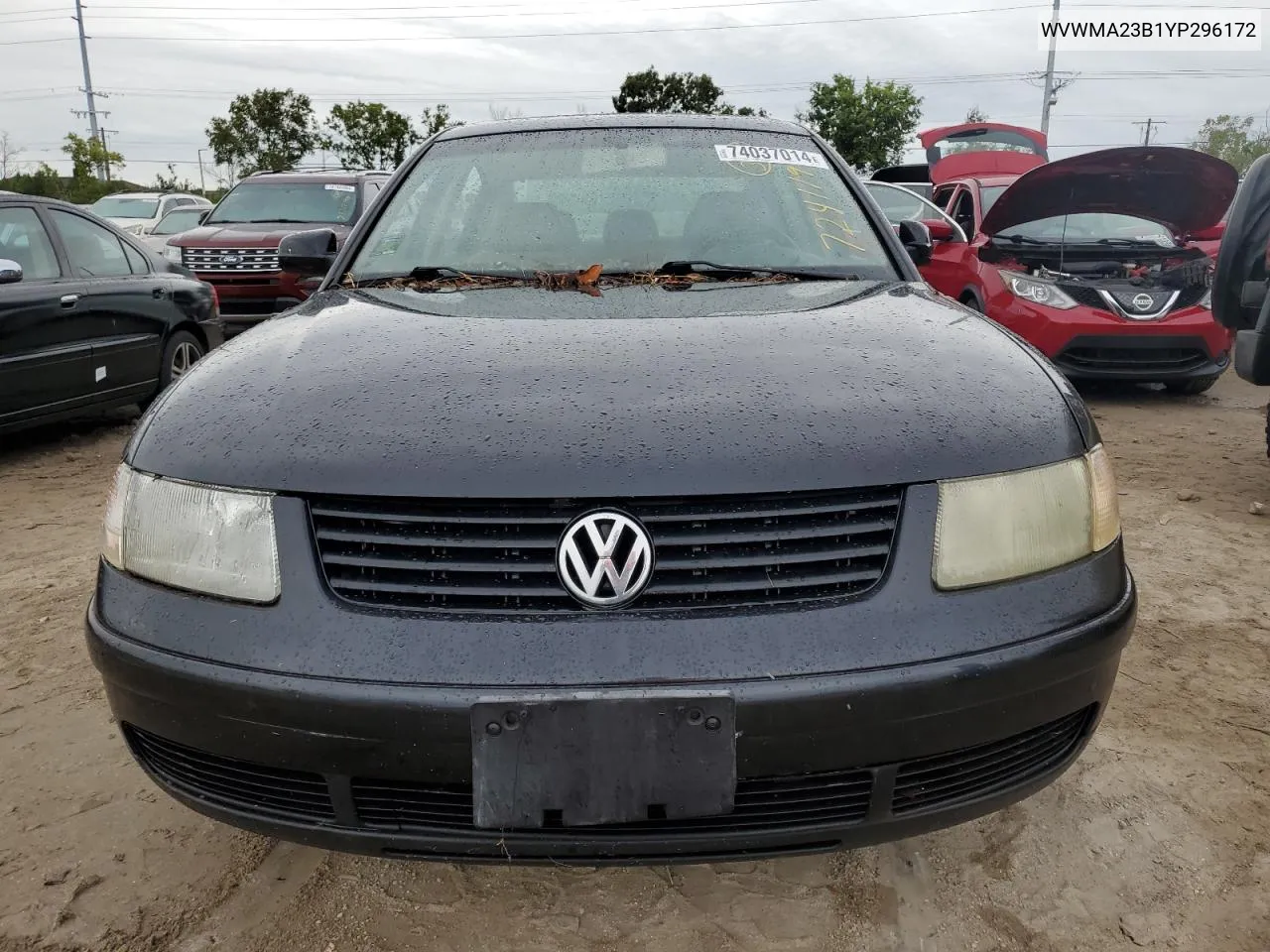 2000 Volkswagen Passat Gls VIN: WVWMA23B1YP296172 Lot: 74037014