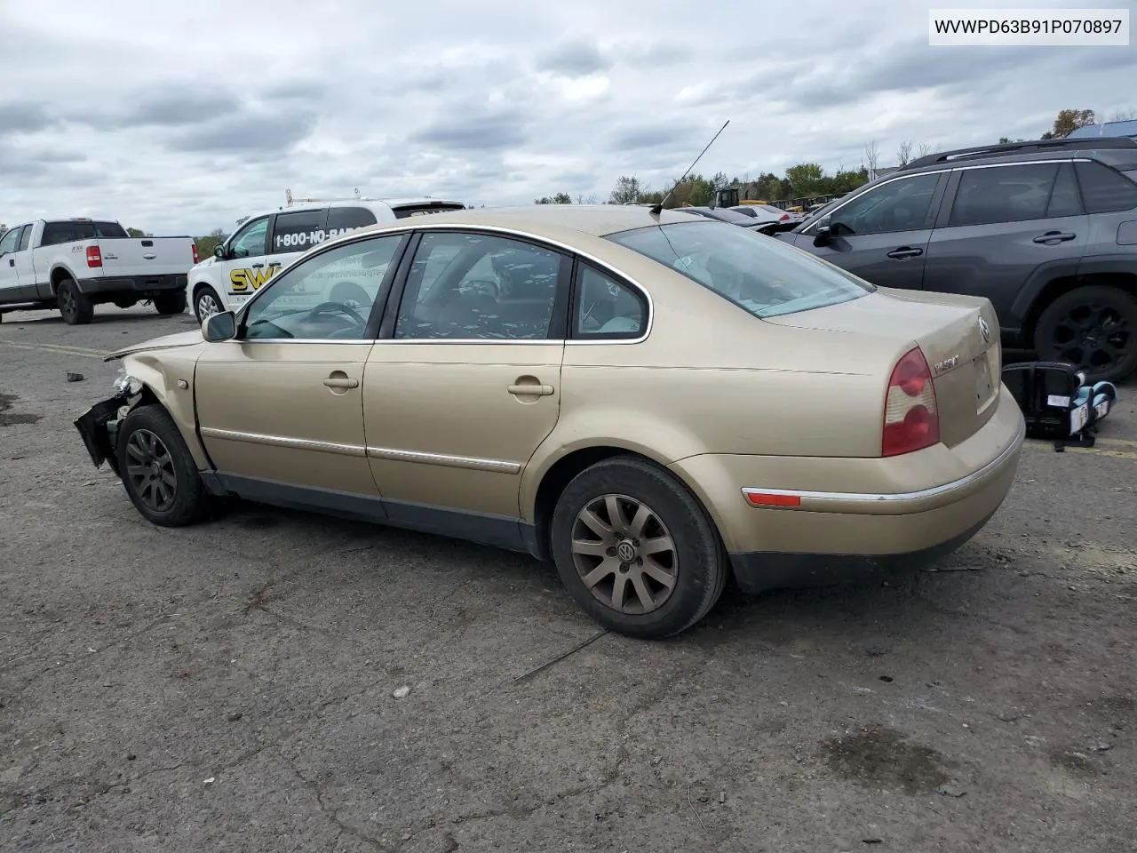 2001 Volkswagen Passat Gls VIN: WVWPD63B91P070897 Lot: 74171804