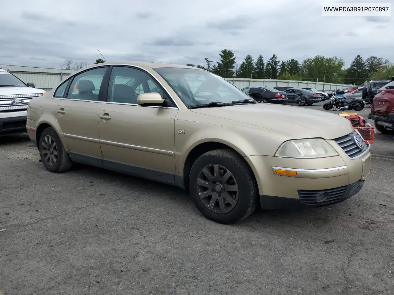 2001 Volkswagen Passat Gls VIN: WVWPD63B91P070897 Lot: 74171804