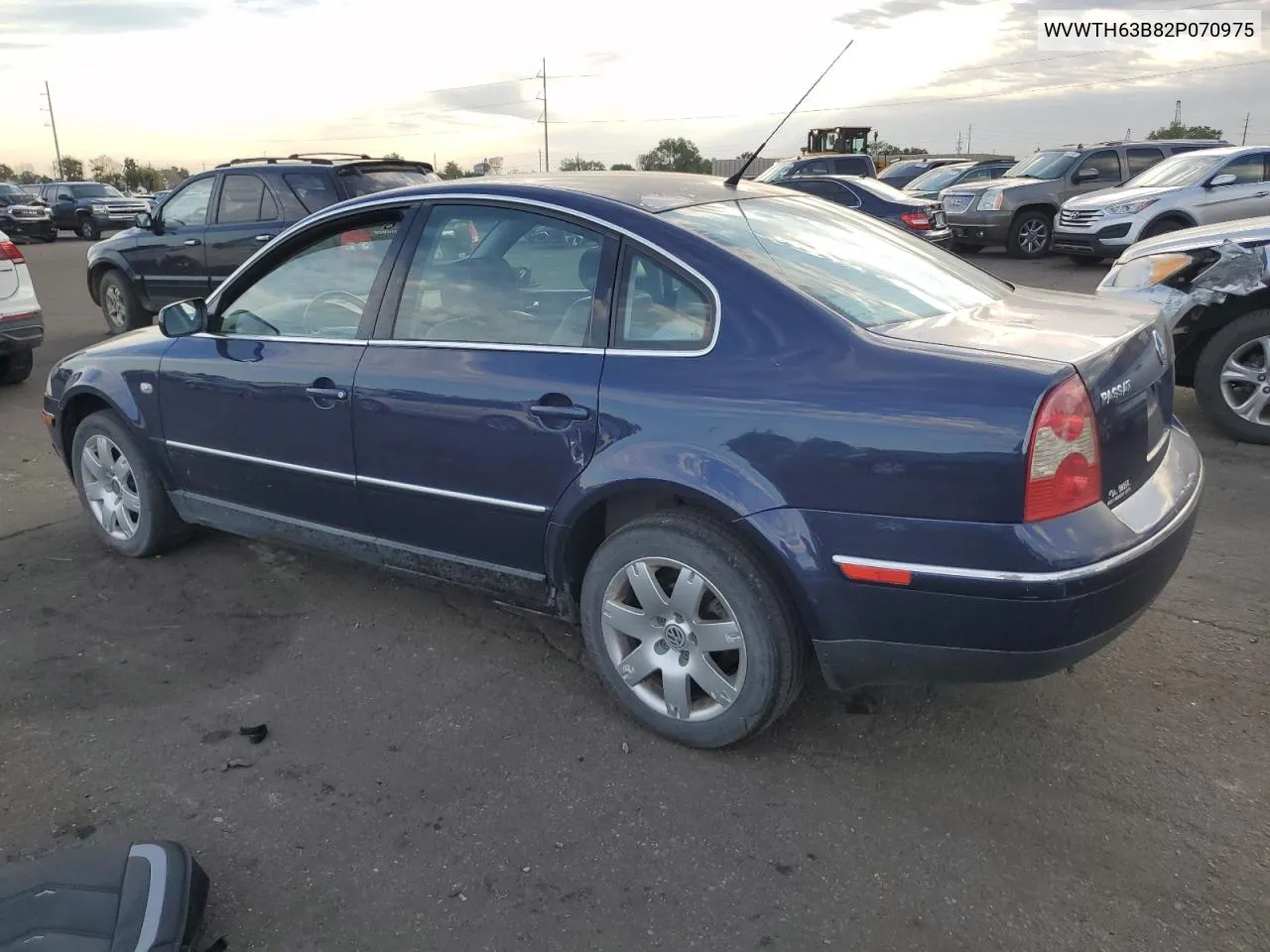 WVWTH63B82P070975 2002 Volkswagen Passat Glx 4Motion