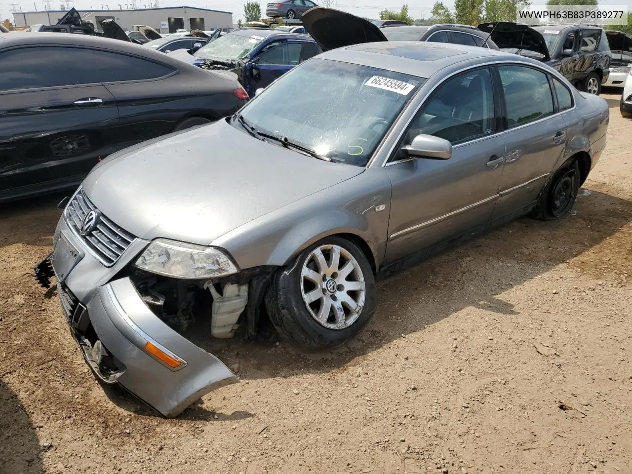 2003 Volkswagen Passat Gls VIN: WVWPH63B83P389277 Lot: 66245594