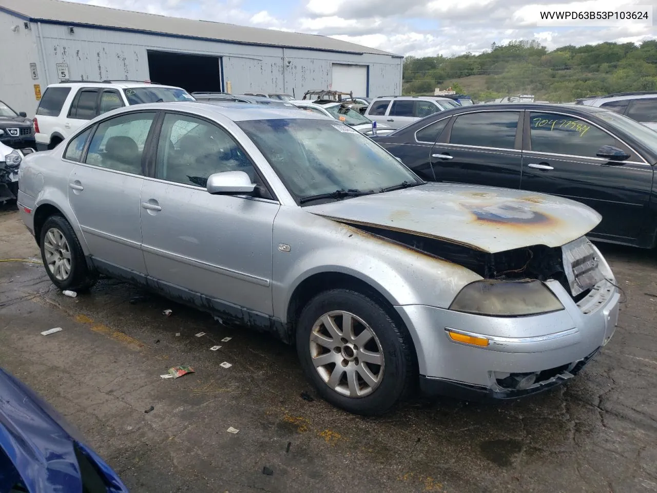 2003 Volkswagen Passat Gls VIN: WVWPD63B53P103624 Lot: 70334334