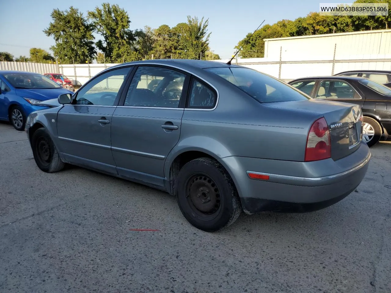 2003 Volkswagen Passat Gl VIN: WVWMD63B83P051506 Lot: 70968654