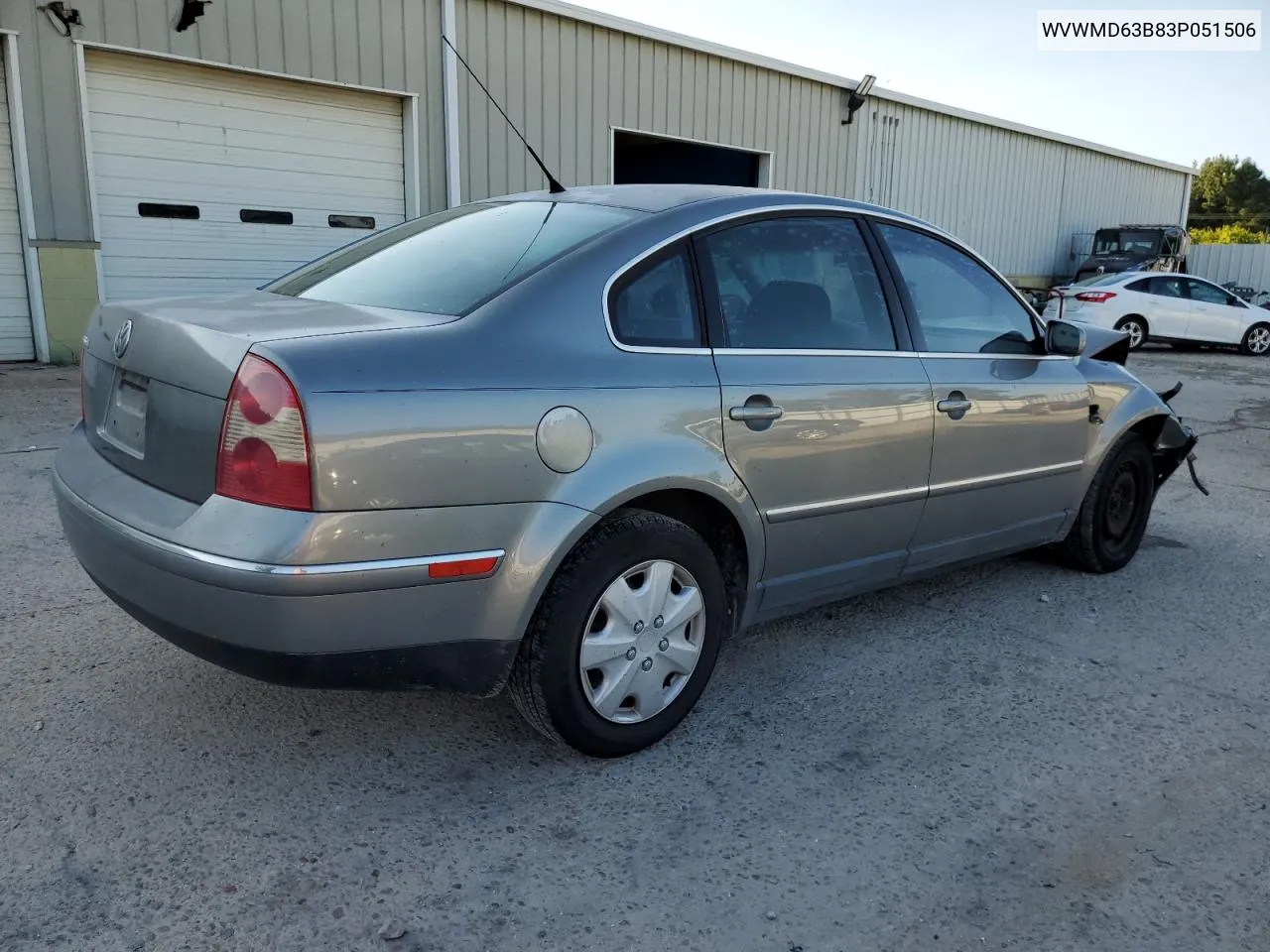 2003 Volkswagen Passat Gl VIN: WVWMD63B83P051506 Lot: 70968654