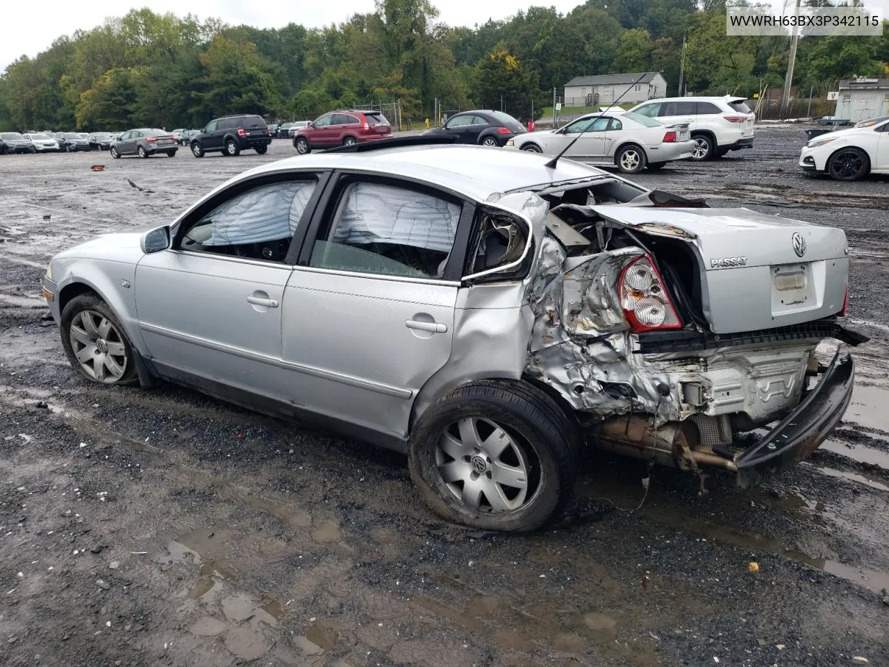 2003 Volkswagen Passat Glx VIN: WVWRH63BX3P342115 Lot: 73956254