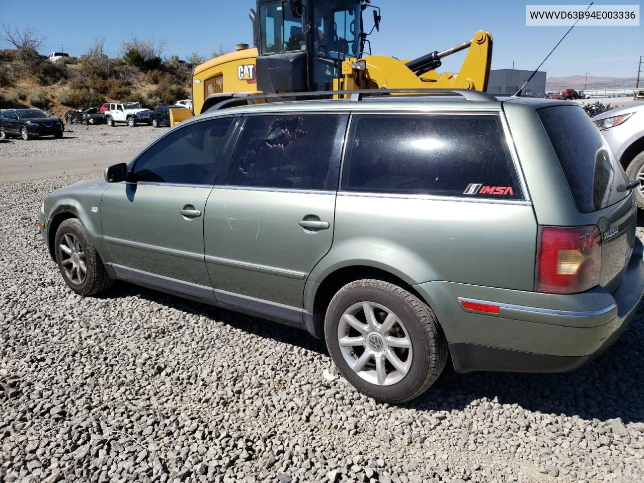 2004 Volkswagen Passat Gls VIN: WVWVD63B94E003336 Lot: 70246204