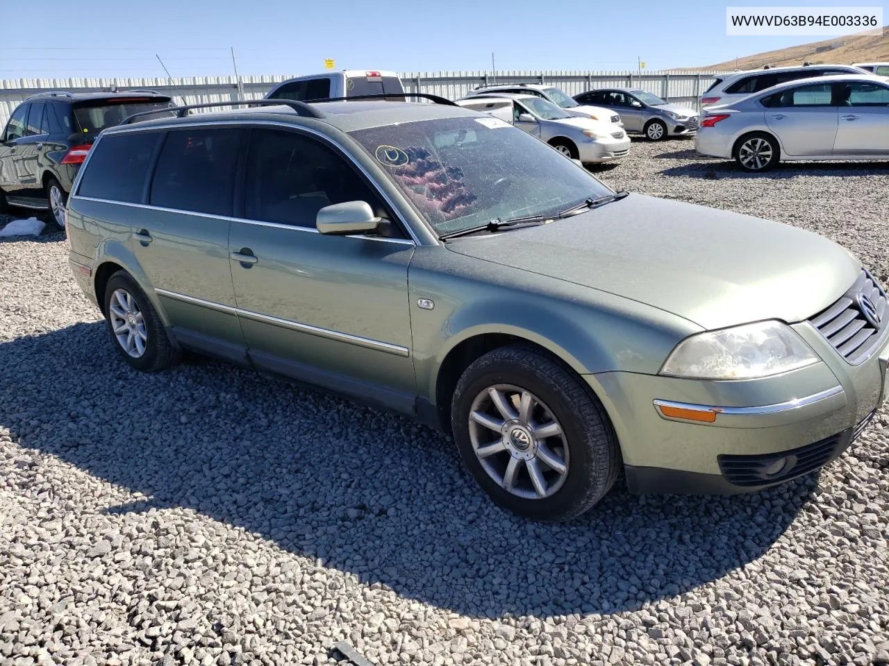 2004 Volkswagen Passat Gls VIN: WVWVD63B94E003336 Lot: 70246204