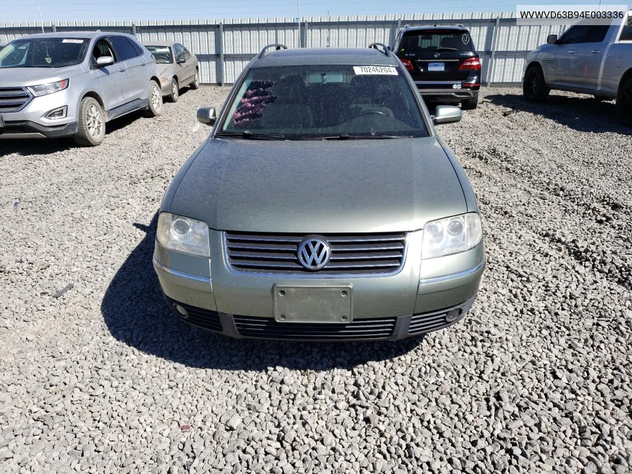 2004 Volkswagen Passat Gls VIN: WVWVD63B94E003336 Lot: 70246204