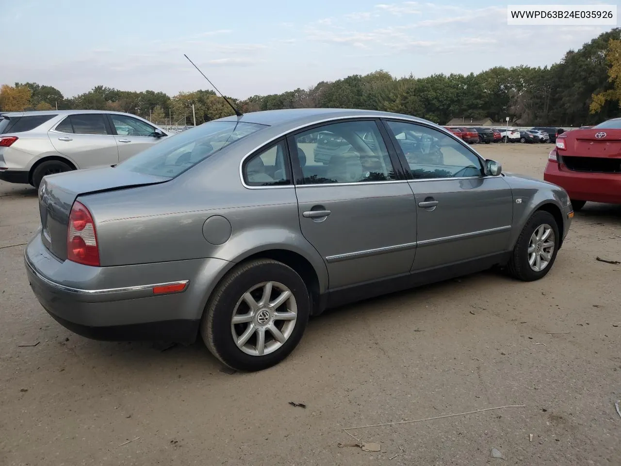 2004 Volkswagen Passat Gls VIN: WVWPD63B24E035926 Lot: 74698874