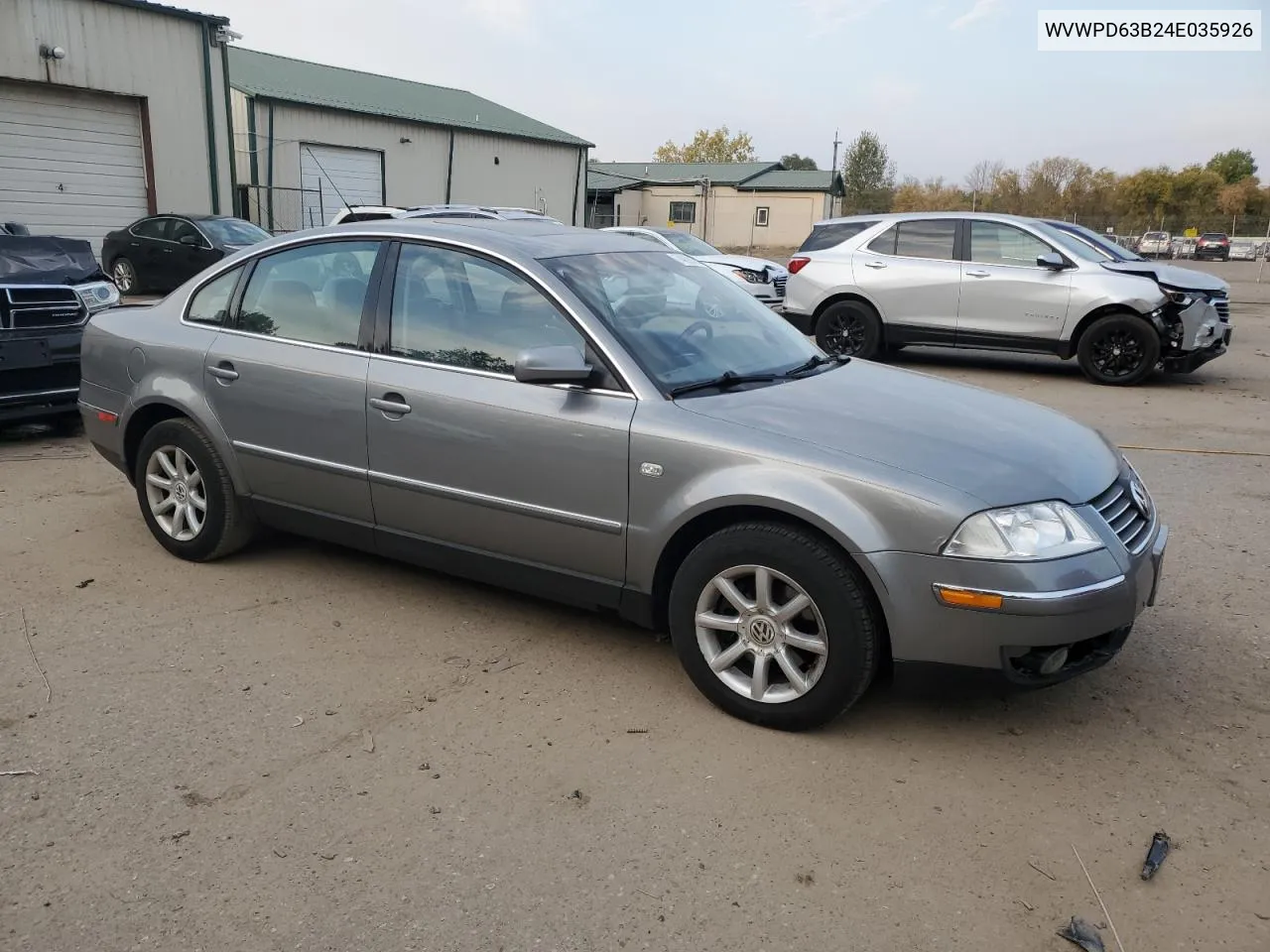 2004 Volkswagen Passat Gls VIN: WVWPD63B24E035926 Lot: 74698874