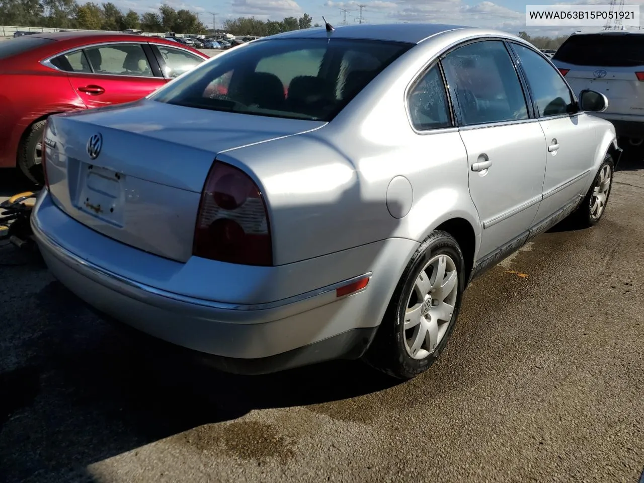 2005 Volkswagen Passat Gls VIN: WVWAD63B15P051921 Lot: 75999664