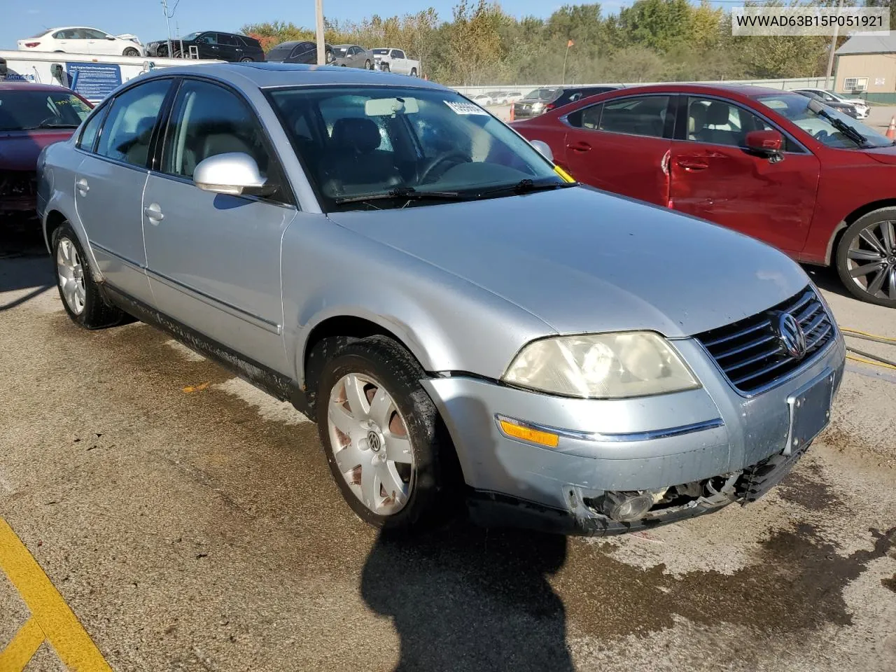 2005 Volkswagen Passat Gls VIN: WVWAD63B15P051921 Lot: 75999664