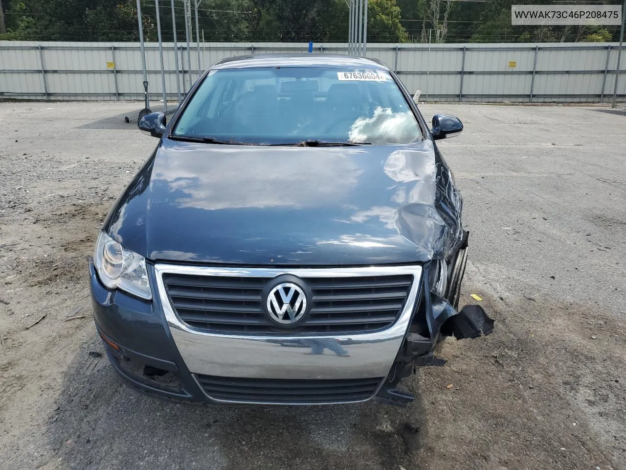 WVWAK73C46P208475 2006 Volkswagen Passat 2.0T