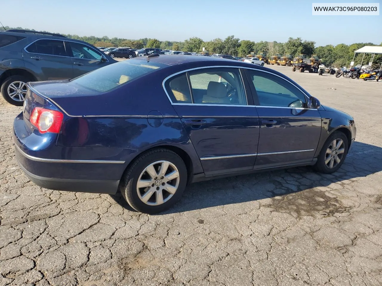 2006 Volkswagen Passat 2.0T VIN: WVWAK73C96P080203 Lot: 68651754