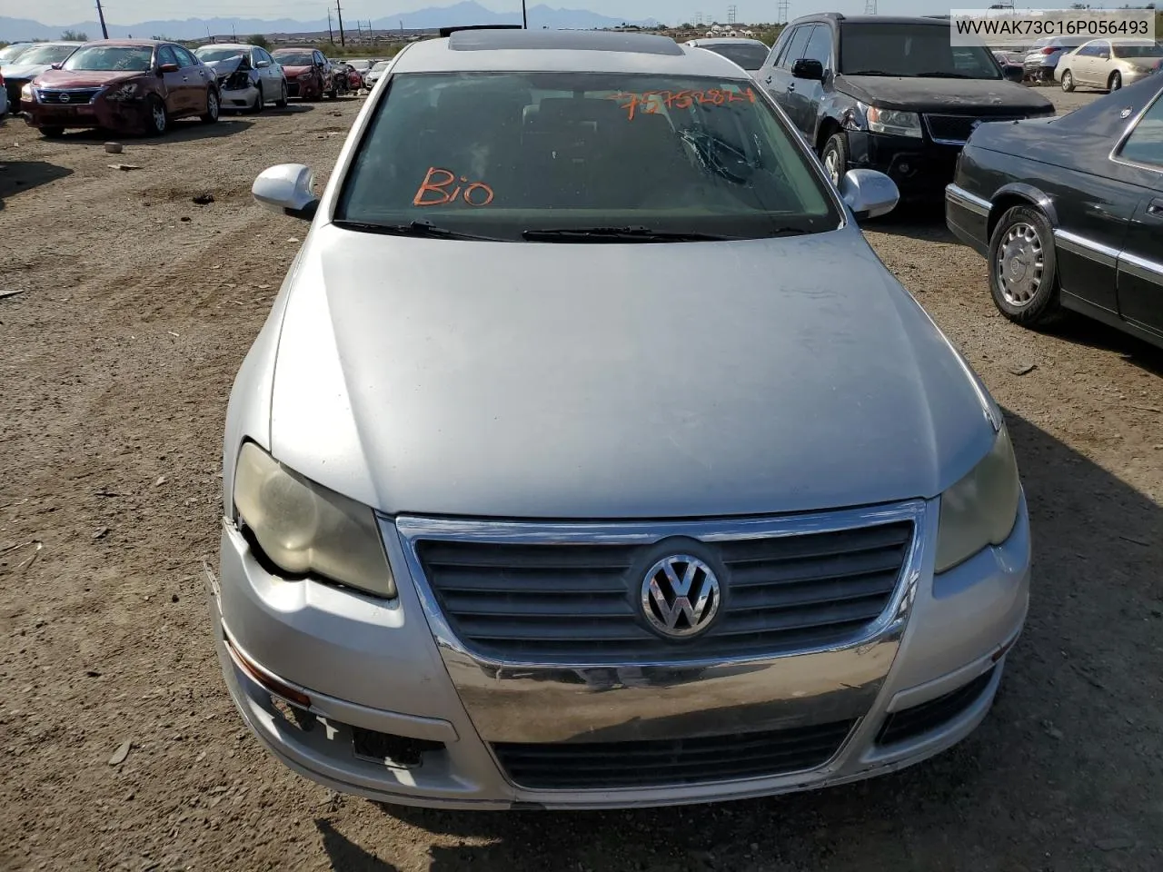 2006 Volkswagen Passat 2.0T VIN: WVWAK73C16P056493 Lot: 75752824