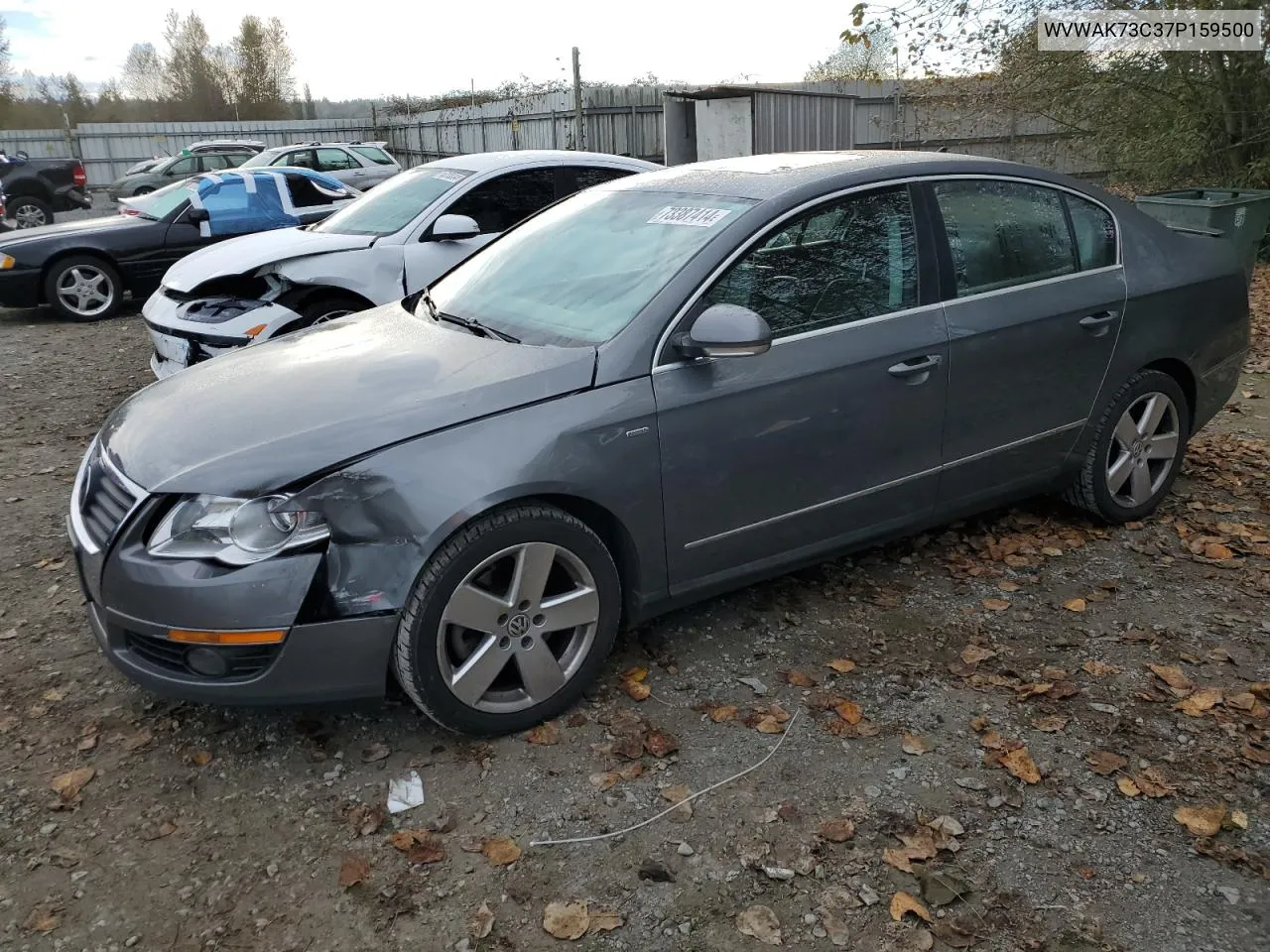 2007 Volkswagen Passat 2.0T VIN: WVWAK73C37P159500 Lot: 73387414