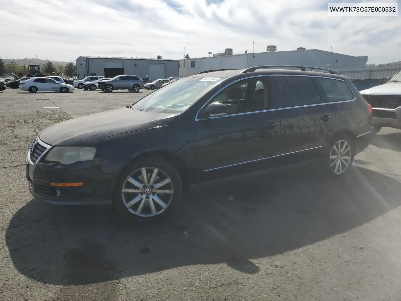 2007 Volkswagen Passat 2.0T Wagon Luxury VIN: WVWTK73C57E000532 Lot: 75121744