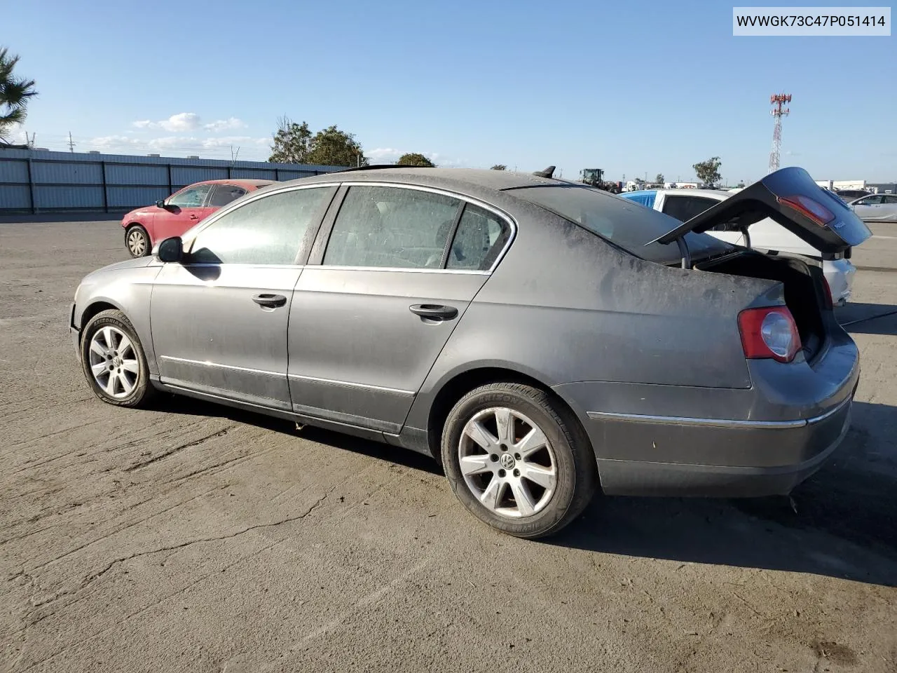 2007 Volkswagen Passat 2.0T VIN: WVWGK73C47P051414 Lot: 76562834