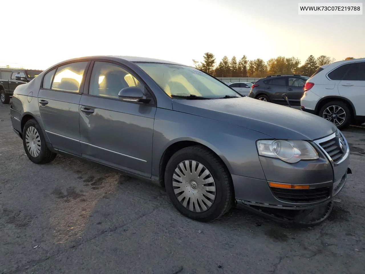 2007 Volkswagen Passat VIN: WVWUK73C07E219788 Lot: 76763364