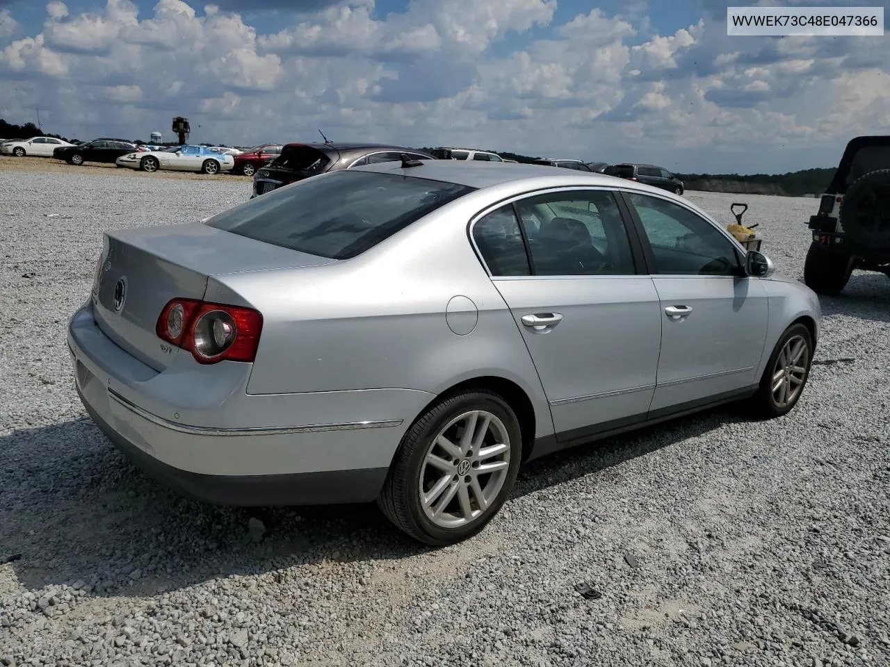 2008 Volkswagen Passat Lux VIN: WVWEK73C48E047366 Lot: 69673564