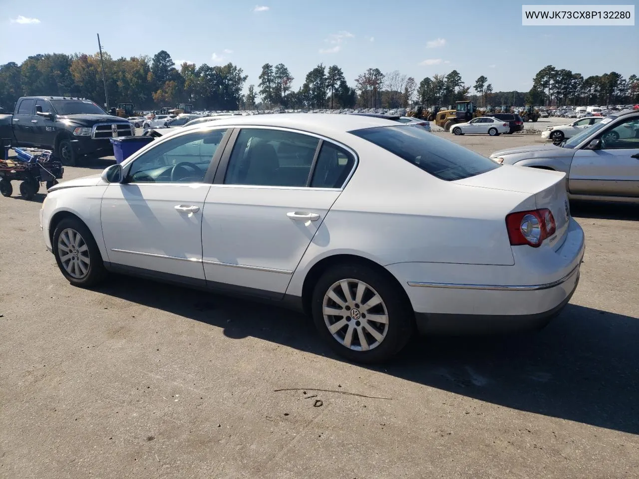 2008 Volkswagen Passat Turbo VIN: WVWJK73CX8P132280 Lot: 76902554