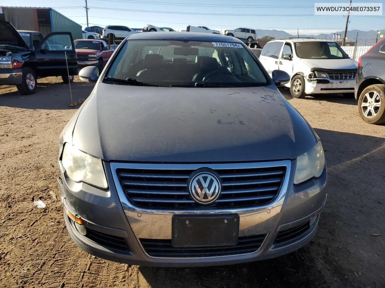 2008 Volkswagen Passat Vr6 4Motion VIN: WVWDU73C48E073357 Lot: 77601794