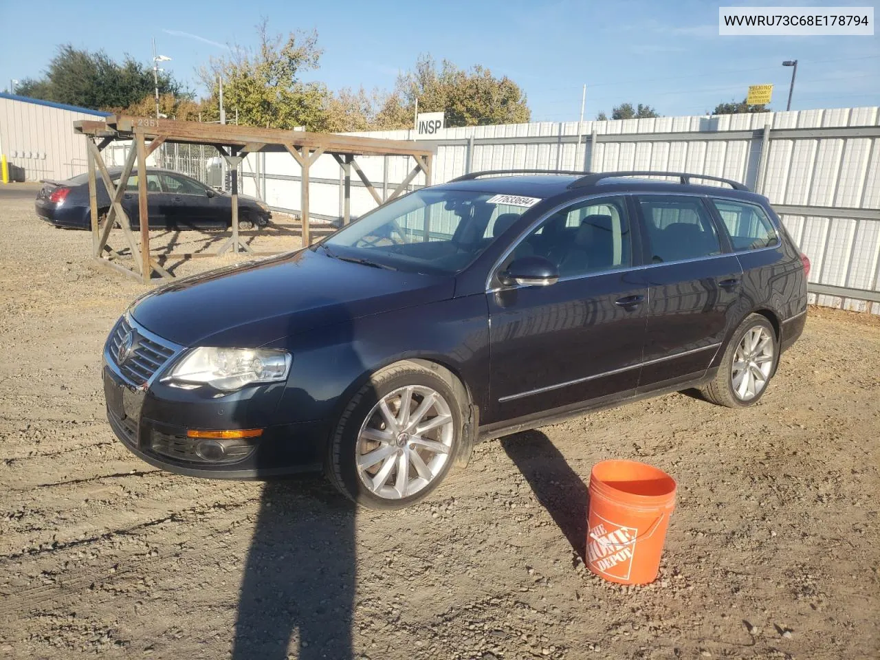 WVWRU73C68E178794 2008 Volkswagen Passat Wagon Vr6 4Motion