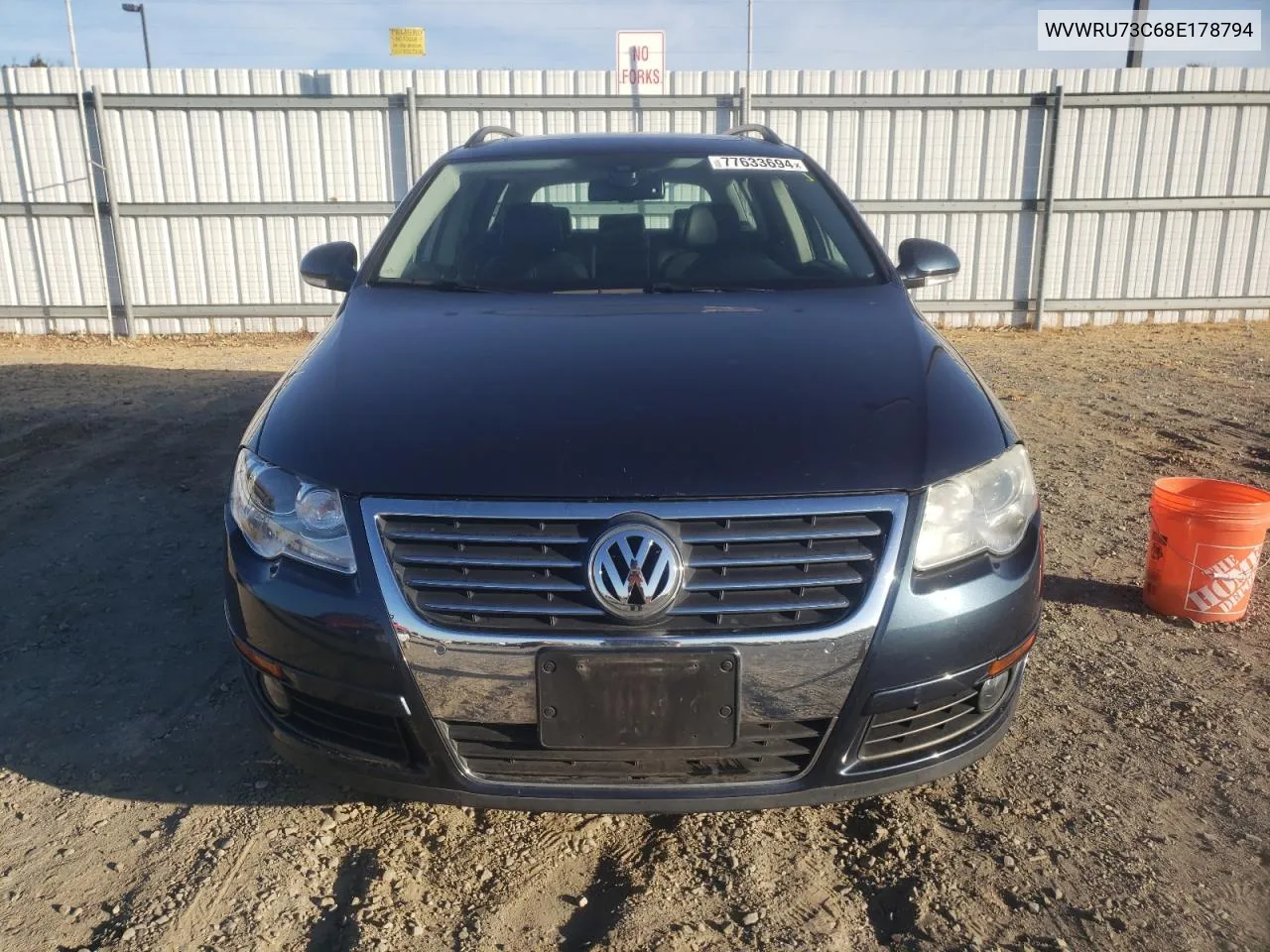 2008 Volkswagen Passat Wagon Vr6 4Motion VIN: WVWRU73C68E178794 Lot: 77633694