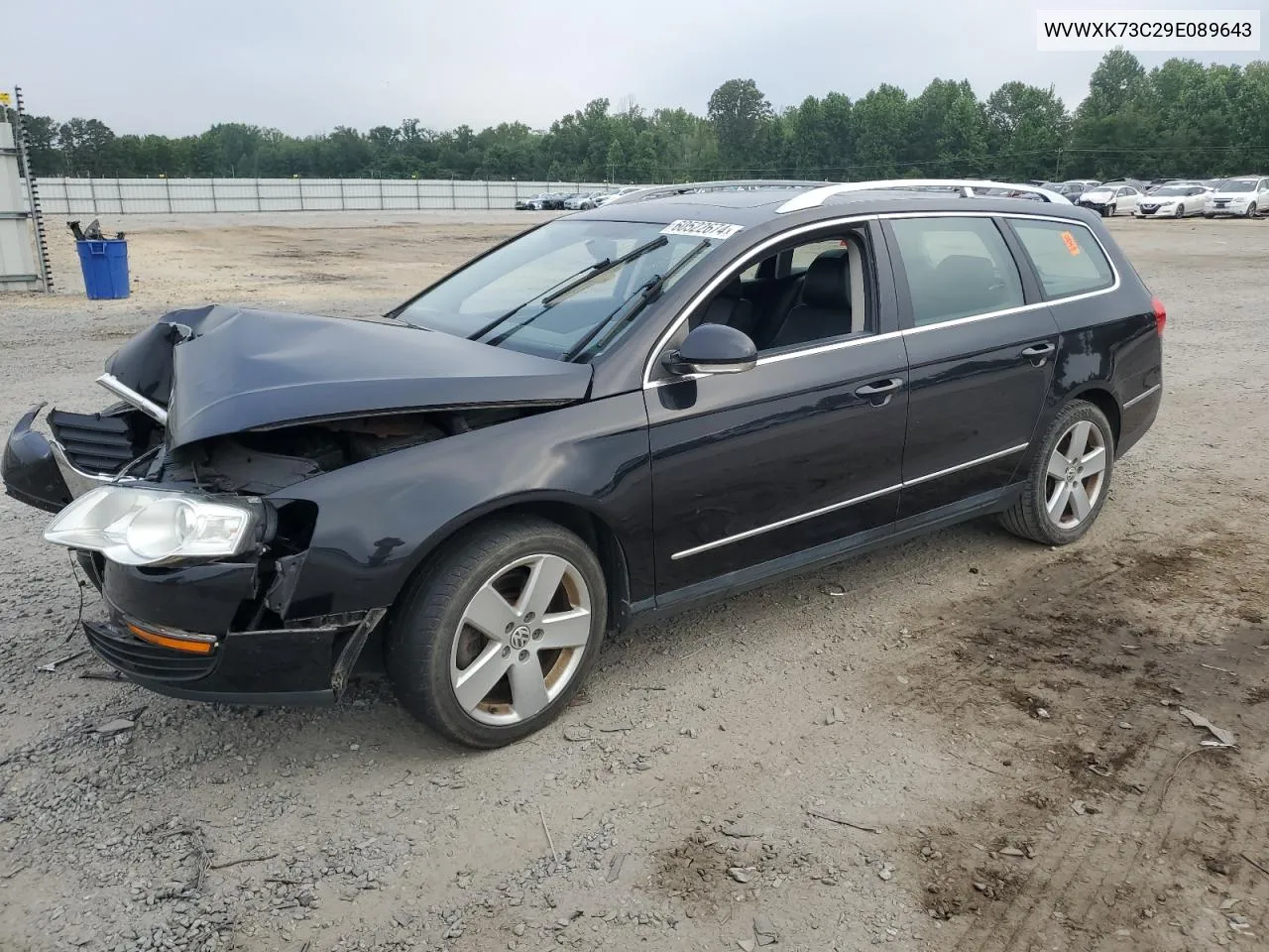 2009 Volkswagen Passat Wagon Turbo VIN: WVWXK73C29E089643 Lot: 60522674