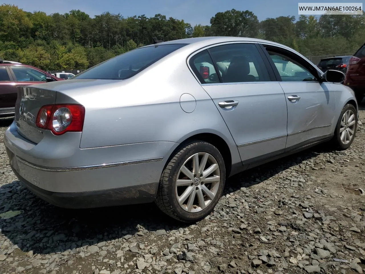 2010 Volkswagen Passat Komfort VIN: WVWJM7AN6AE100264 Lot: 68852274